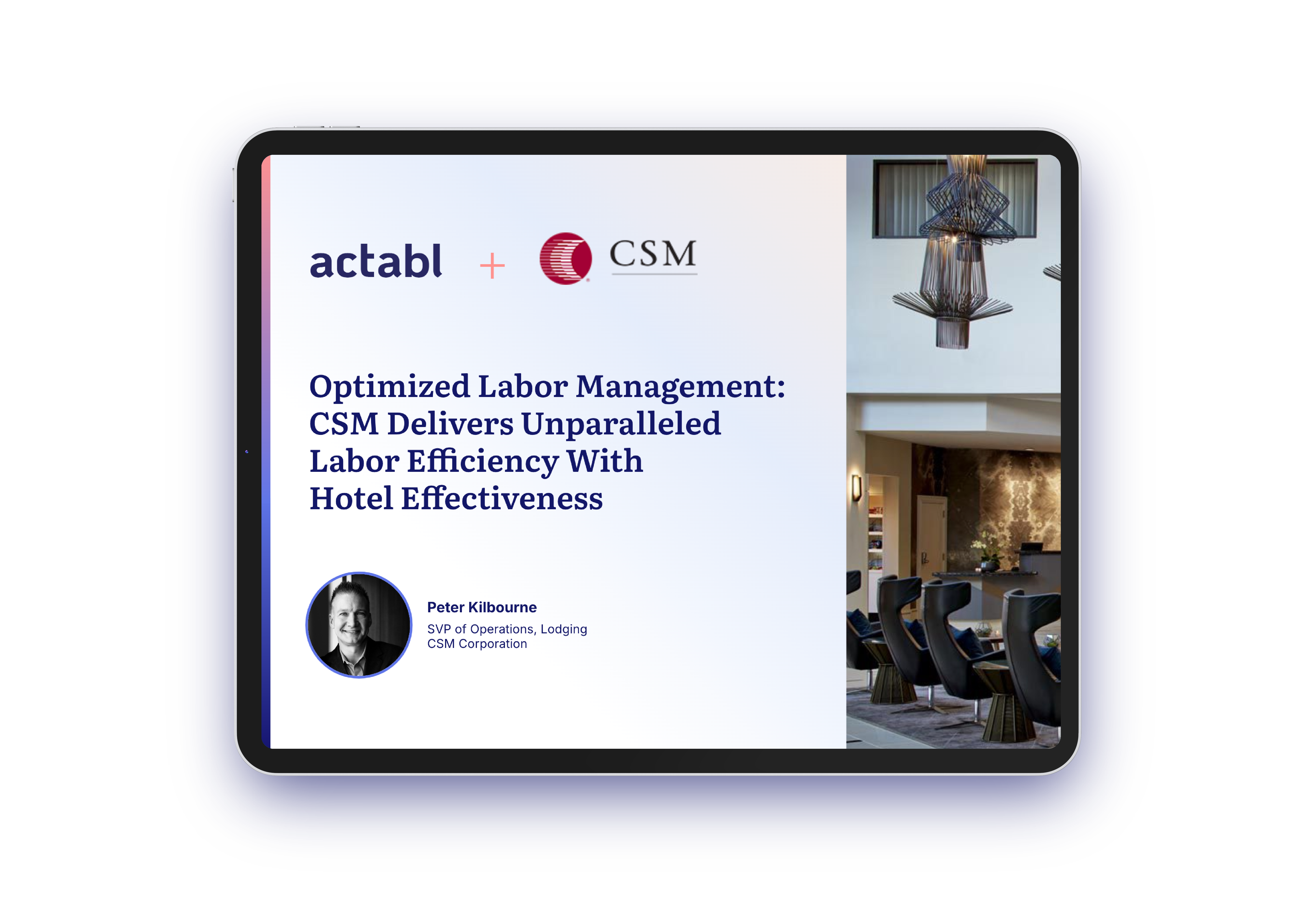 actabl-CSM-labor efficiency-hotel-effectiveness contemporary conference space in hotel designed for labor efficiency and hotel effectiveness