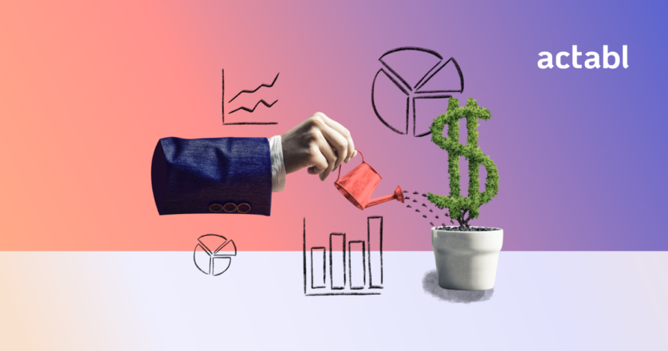 Graphs against a pink background